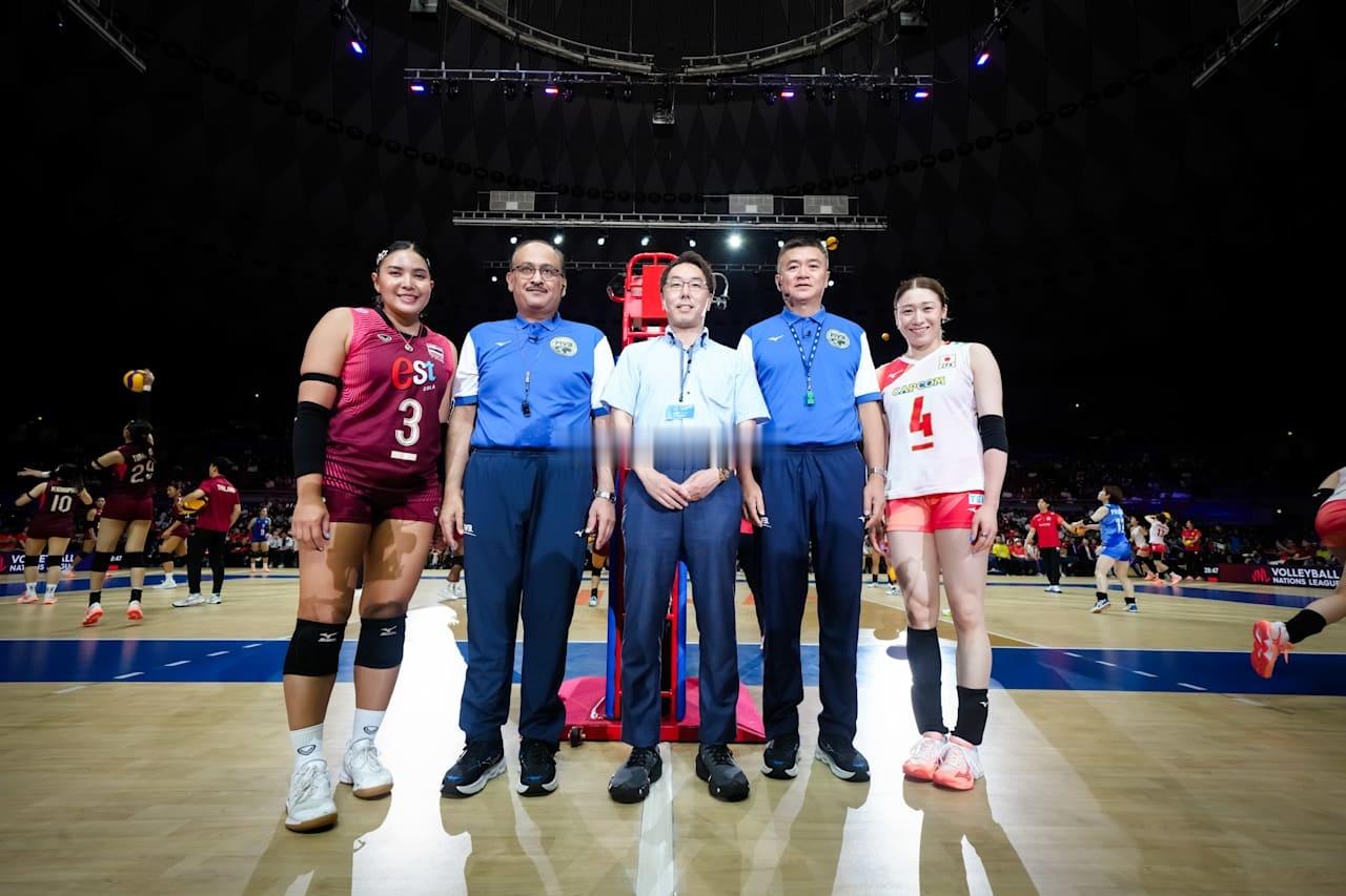 2026年世界女排联赛日本大阪站日本女排vs泰国女排第一局：25-15大比分：1