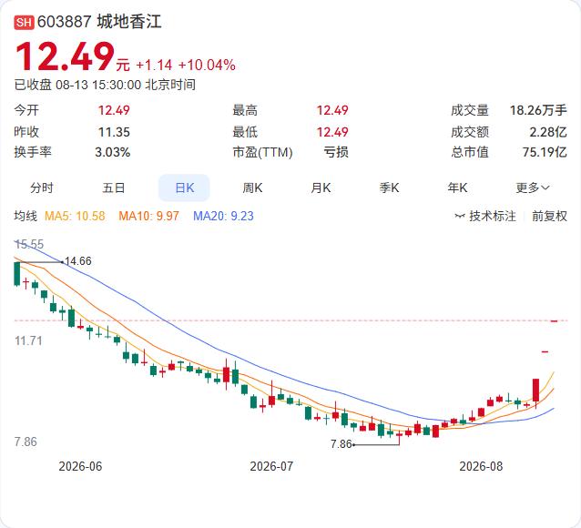 城地香江两连板后紧急"降温"：国资入主告吹，算力租赁纯属误读，上半年预亏超720