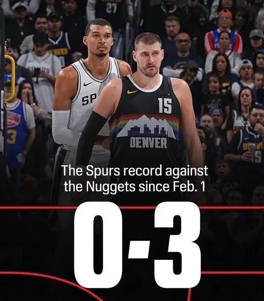 想赢赢不了，想输输不了
今天NBA常规赛马刺主场对阵掘金的比赛已经结束。全场战罢