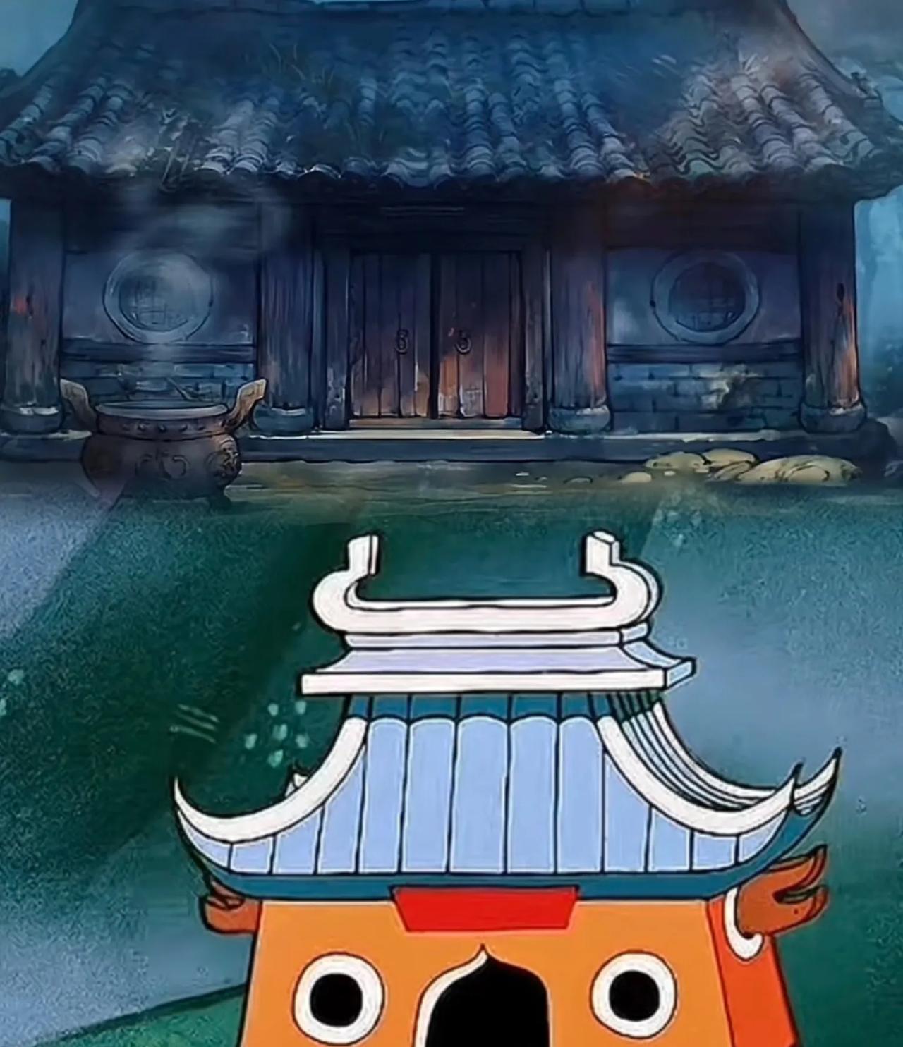 《浪浪山小妖怪》里，老方丈送蛤蟆精袈裟的戏，藏着三重深意。

第一重是慈悲度化，