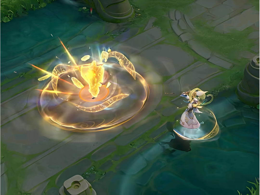 王者荣耀姜子牙新皮肤技能特效王者荣耀 姜子牙弘道录，外形有一种仙风道骨的感觉然后