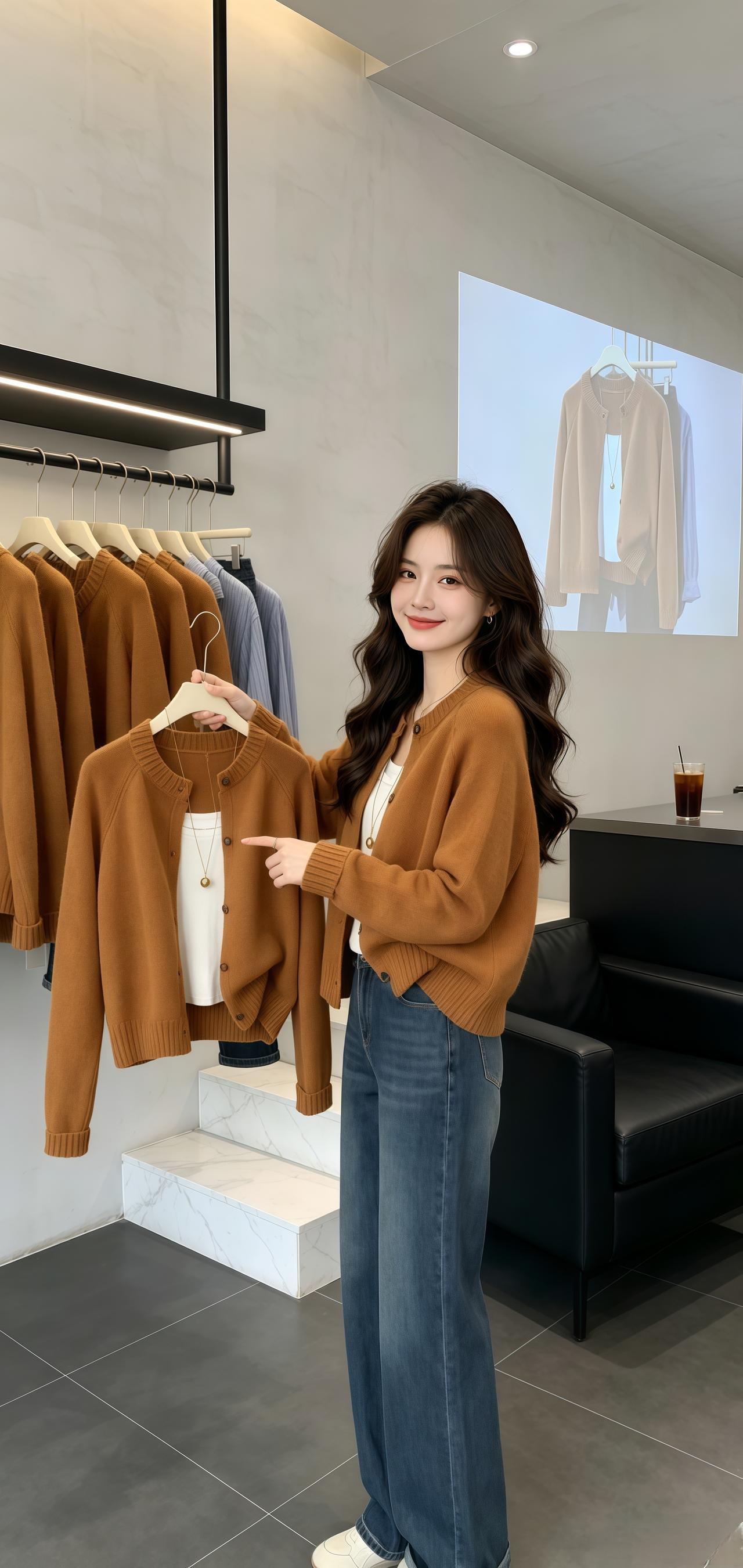 穿搭 韩系穿搭 每日分享 初春穿搭 开衫穿搭