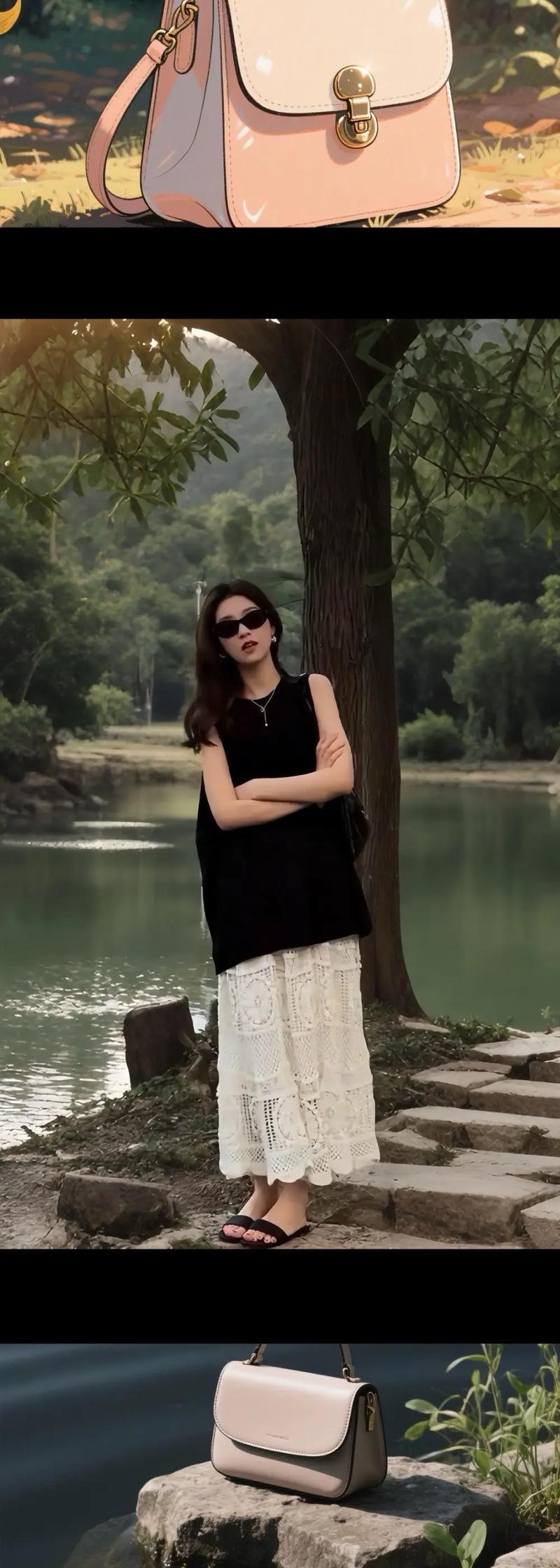 夏日午后的老巷，梧桐叶筛下碎金似的阳光。卖冰粉的推车停在墙根，竹编盖帘掀开时，甜