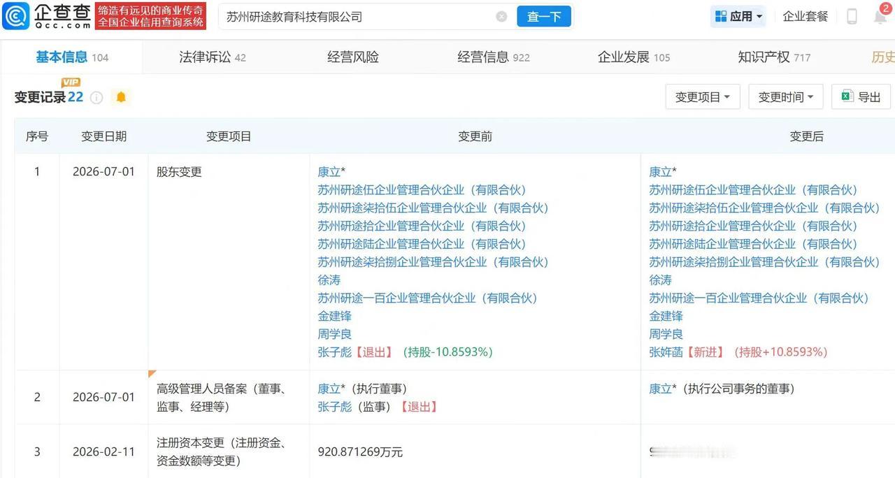 张雪峰遗产中最值钱的部分，公司股份被女儿继承了。

7月2日，据媒体报道，张雪峰