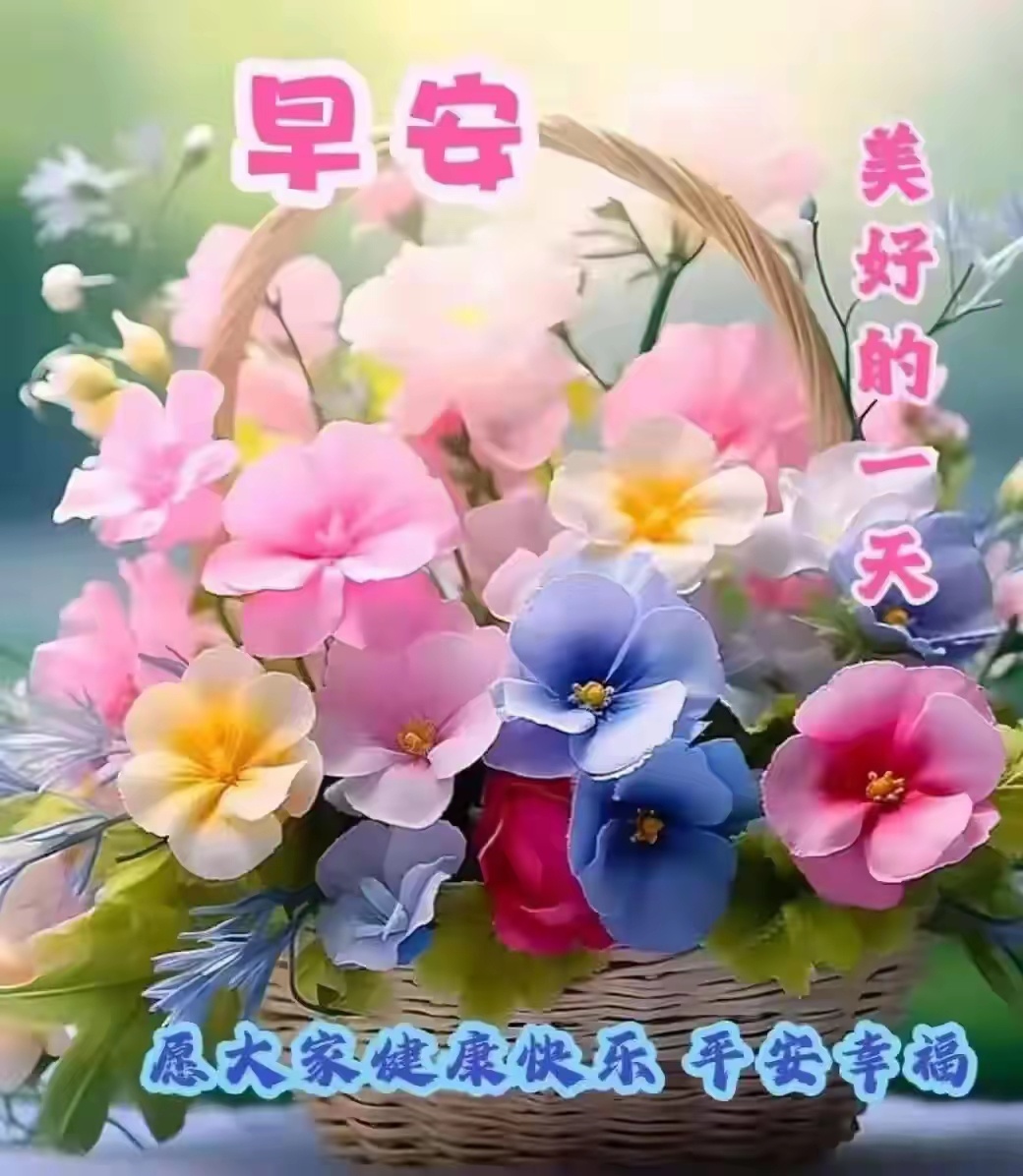 早安早安中国早安心语 生活奇奇怪怪，你得可可爱爱，开启新的一天，早安 