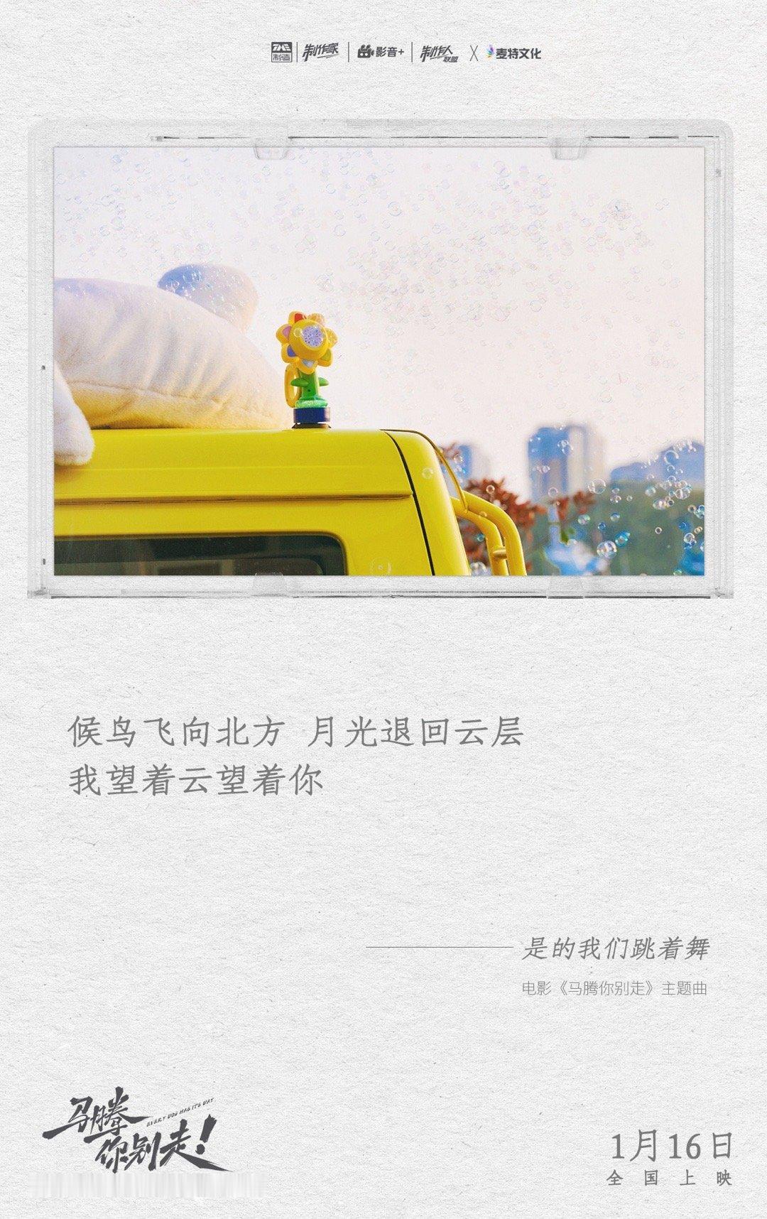 张靓颖毛不易献唱马腾你别走主题曲电影马腾你别走元旦限时点映2026开年惊喜双重奏