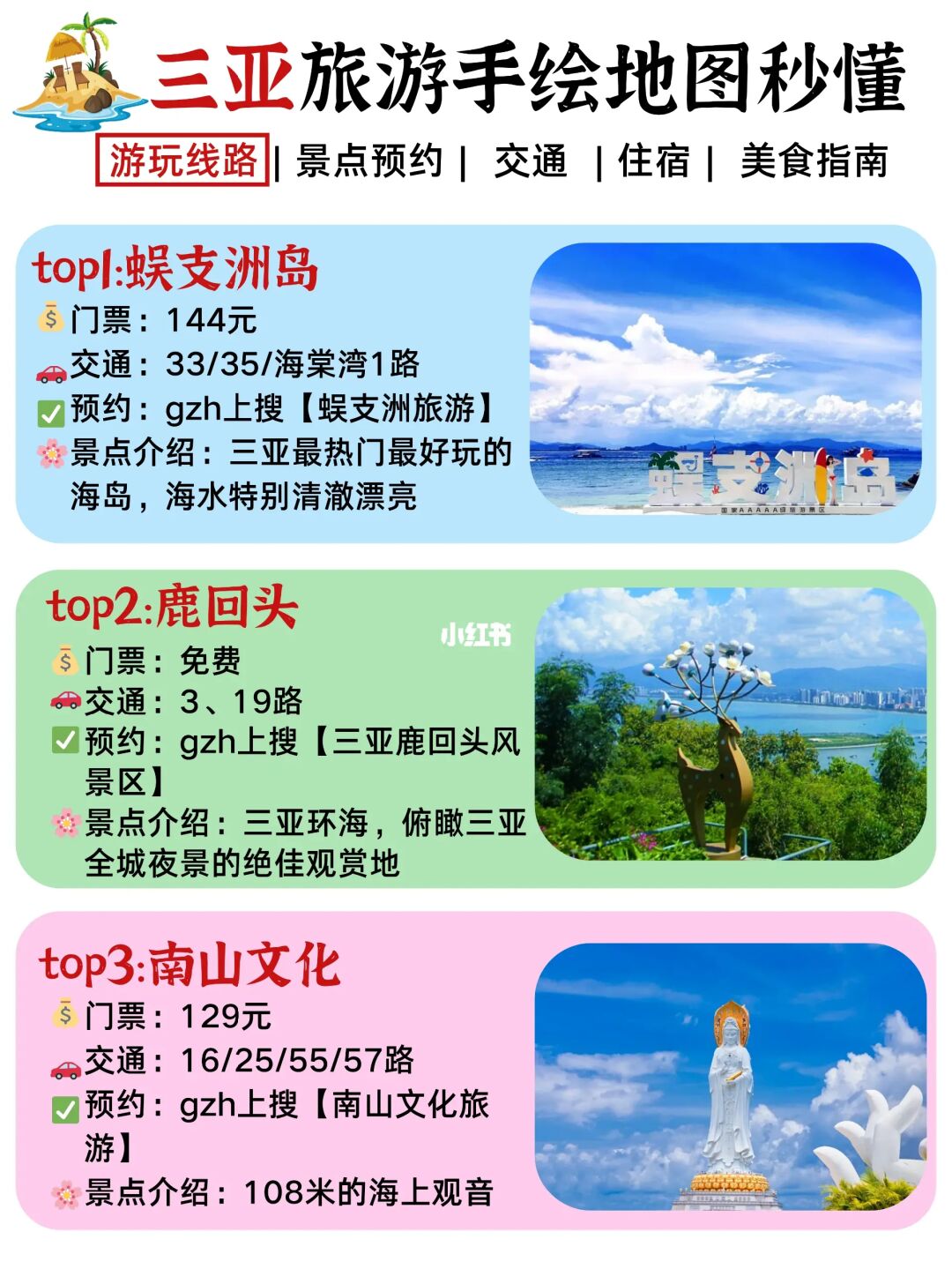 10～11🈷去三亚旅游❤计划去的收藏备用