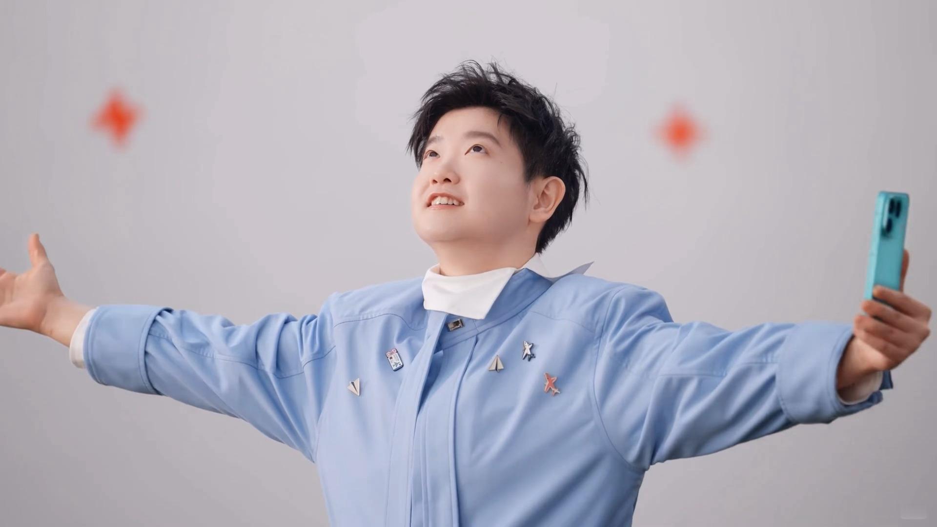 莎姐穿蓝色就这样一直美到我🩵 