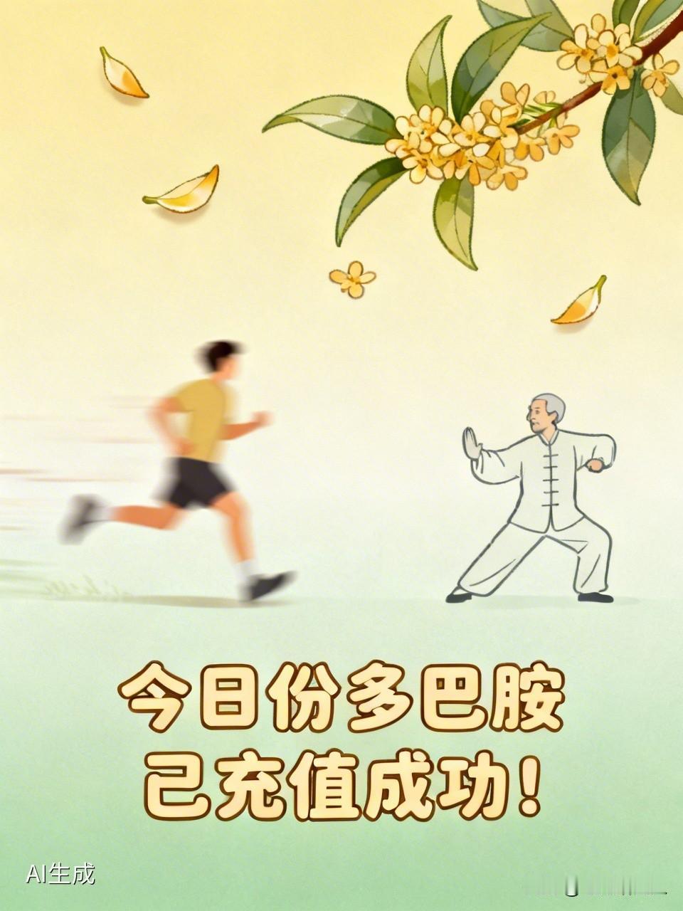 今天可太有成就感啦！早上被好兄弟硬拽去晨跑，本来想装死赖床，结果一出门发现空气里