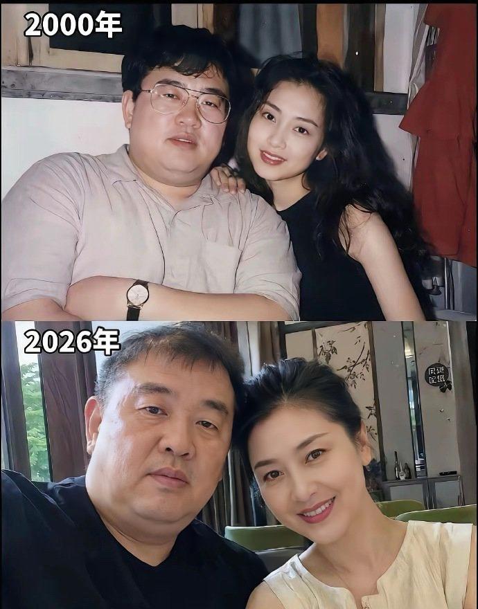 二十六年了，还是那么漂亮！当年这爷们儿靠什么吸引这位貌美如花的美女的呢？