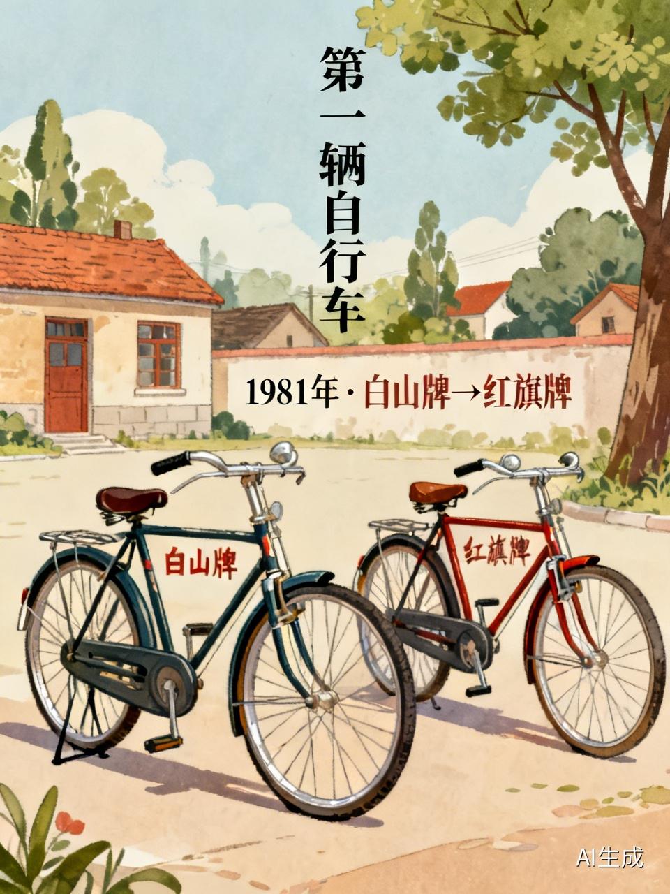你的第一辆自行车是什么牌子我的第一辆自行车是1981年毕业分配时父亲在堂叔家给我
