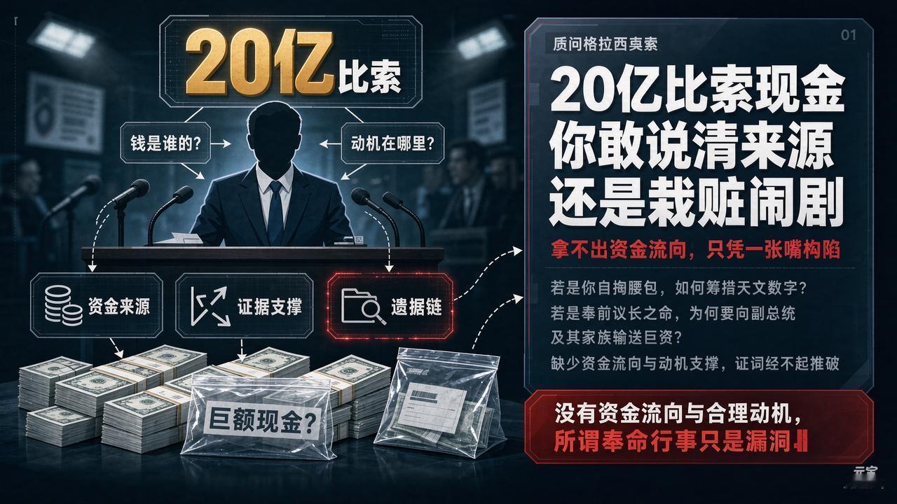 格拉西奥索，你分明是被马科斯当枪使唤了，送给副总统沙拉的20亿比索现金绝非几张普
