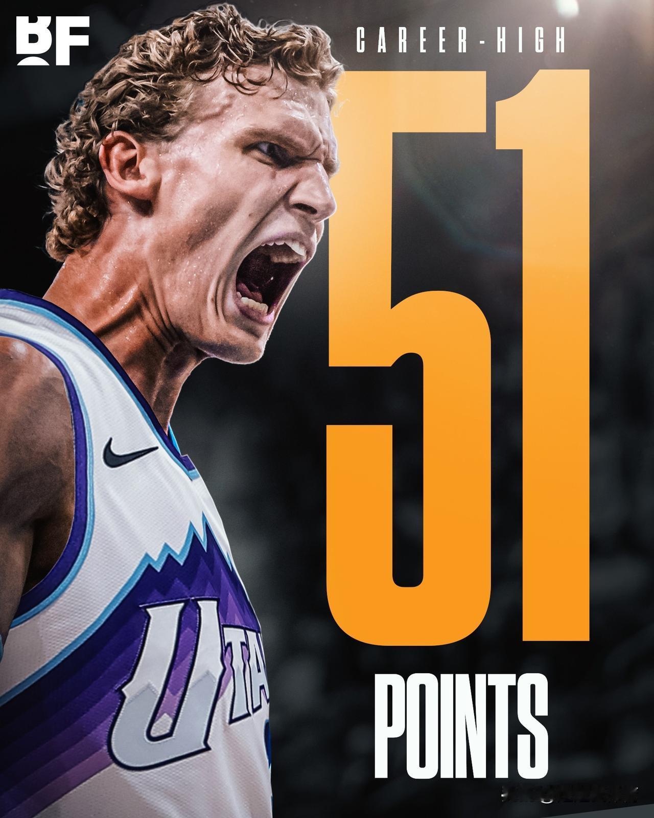 太夸张了！ NBA 开赛才一周多，已经有 4 位球员砍下 50+了

1，亚历山