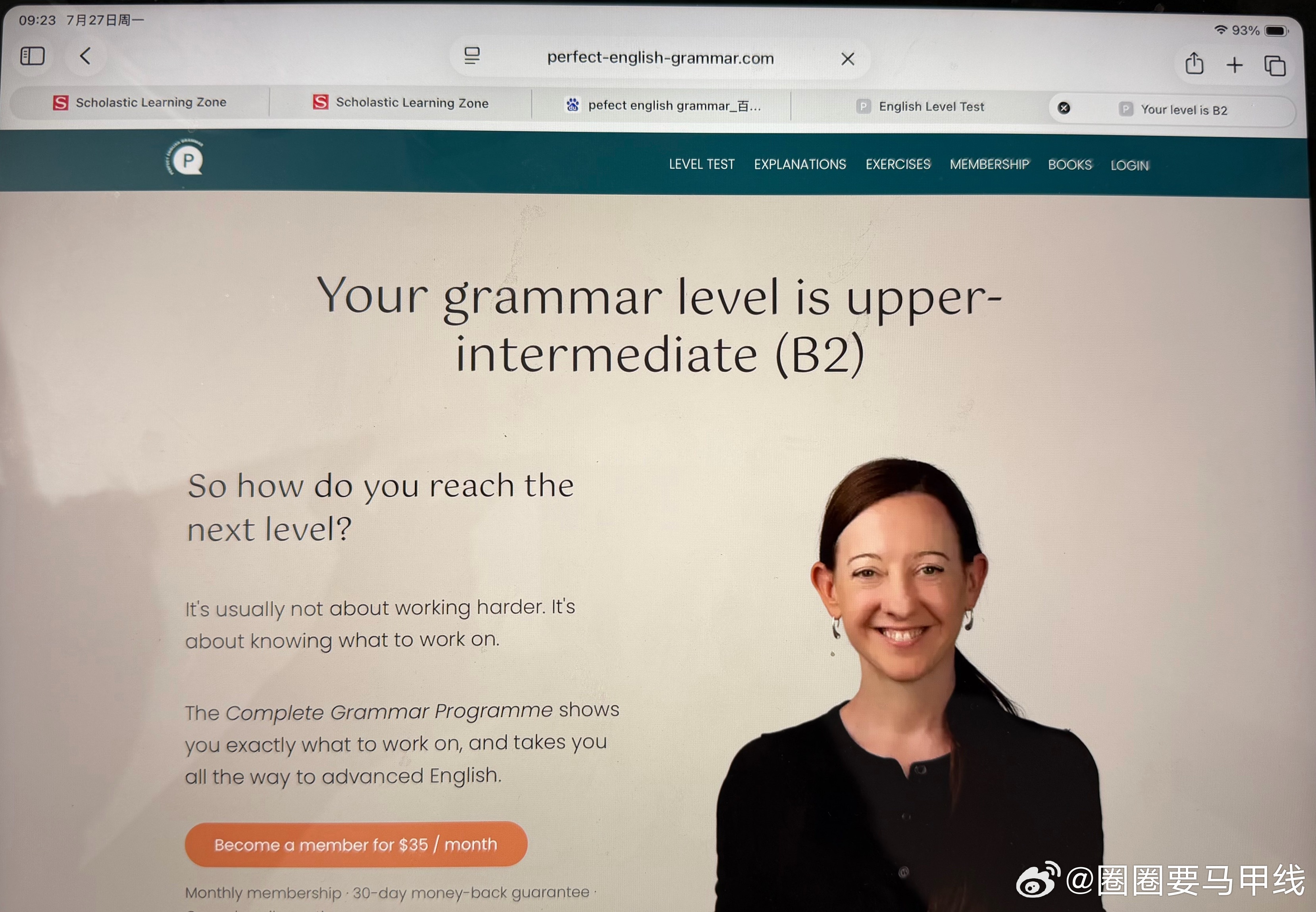 推荐这个网站，可以拿来免费测试下孩子目前的Grammar水平在哪个区间。A2是K