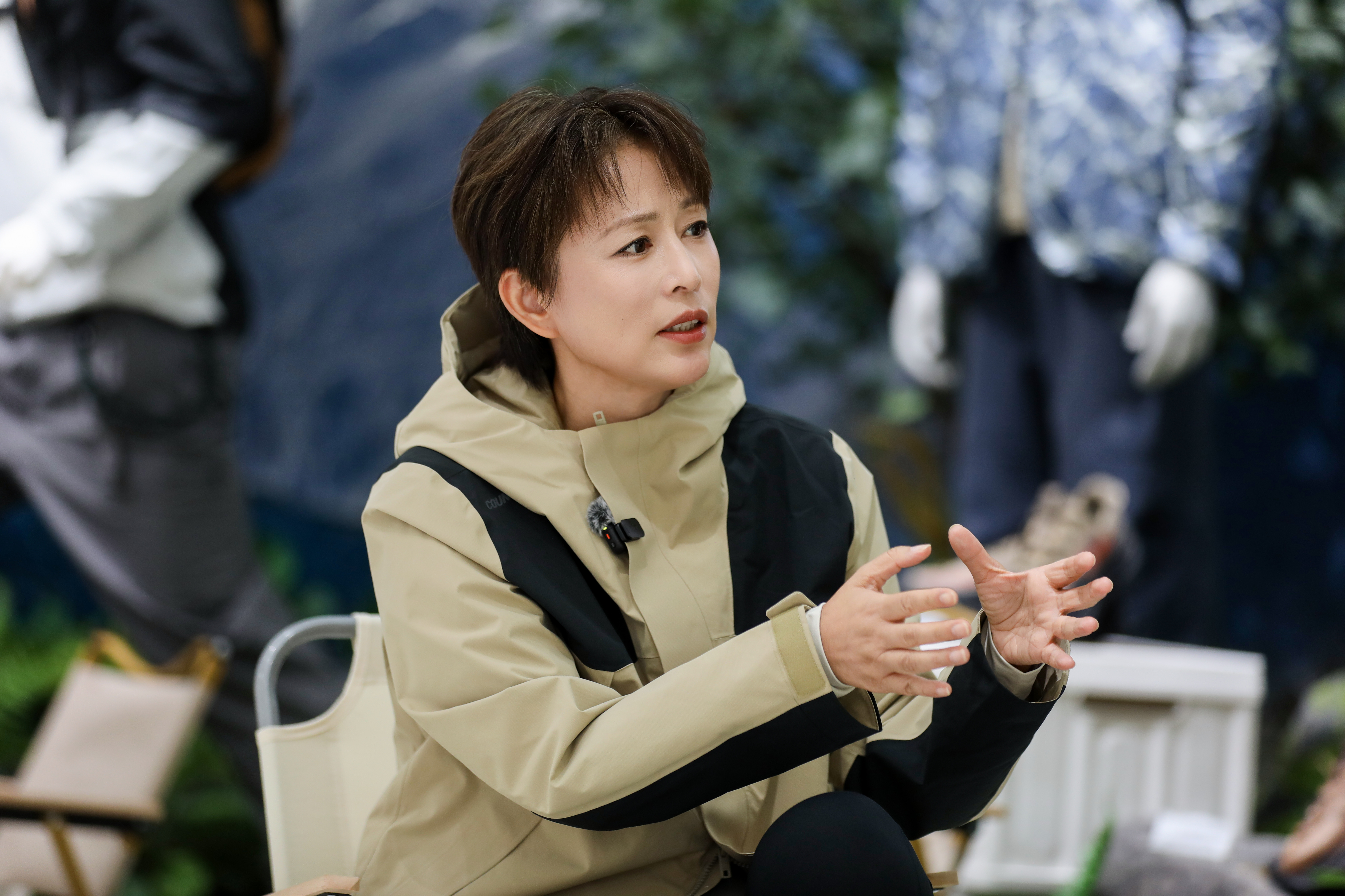 9月20日线下展现场，知名媒体人周轶君与李宁产品经理、户外达人展开对话，围绕品牌