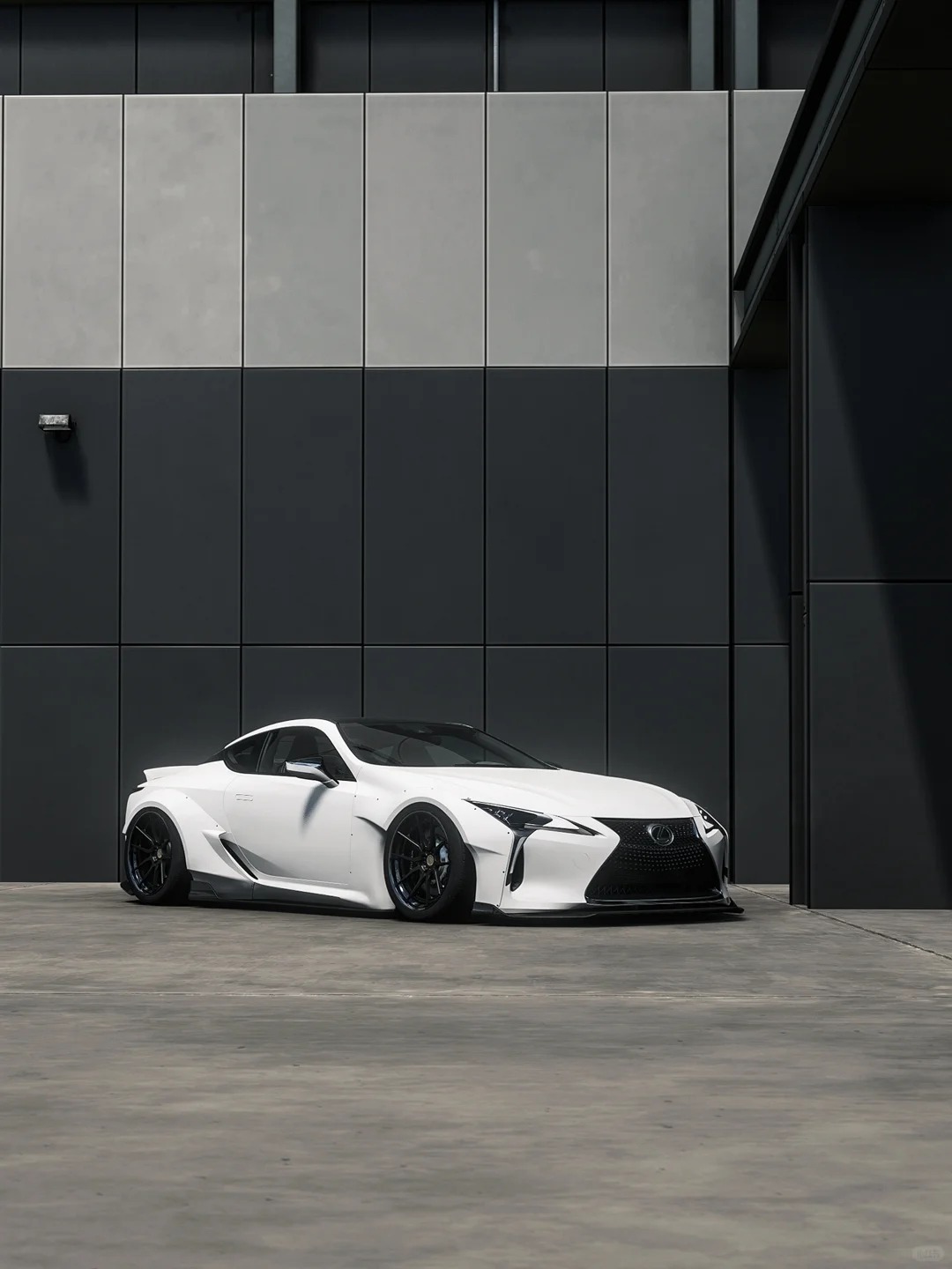 LEXUS LC500 LBWK，纯白也精彩车的新衣 ​​​