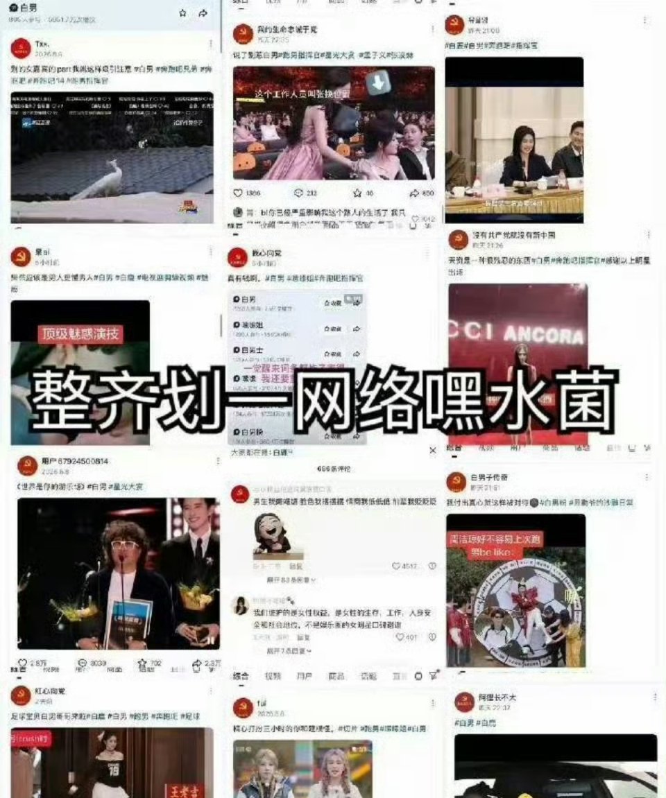 平台通报李金铭假婆婆事件不知道平台有没有关注到前段时间，统一用D徽做头像的用户发