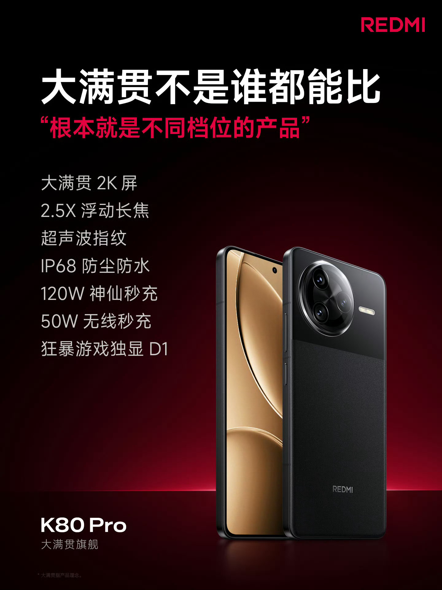 确实，“根本就是不同档位的产品” K80  大满贯不是谁都能比。 