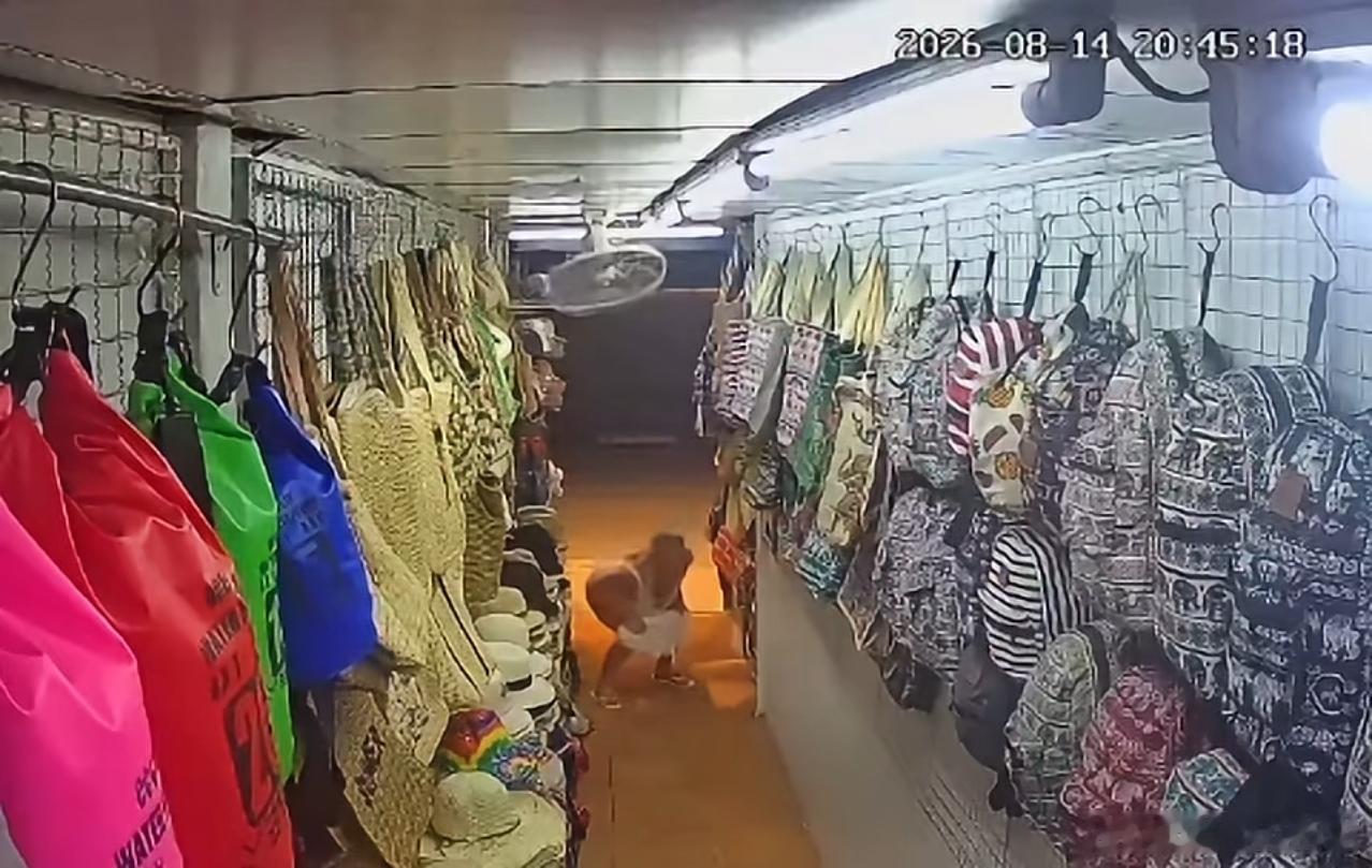 外籍女子游普吉岛突内急，服装店门口当众小便，监控全程拍下海外新鲜事 泰国一直是热
