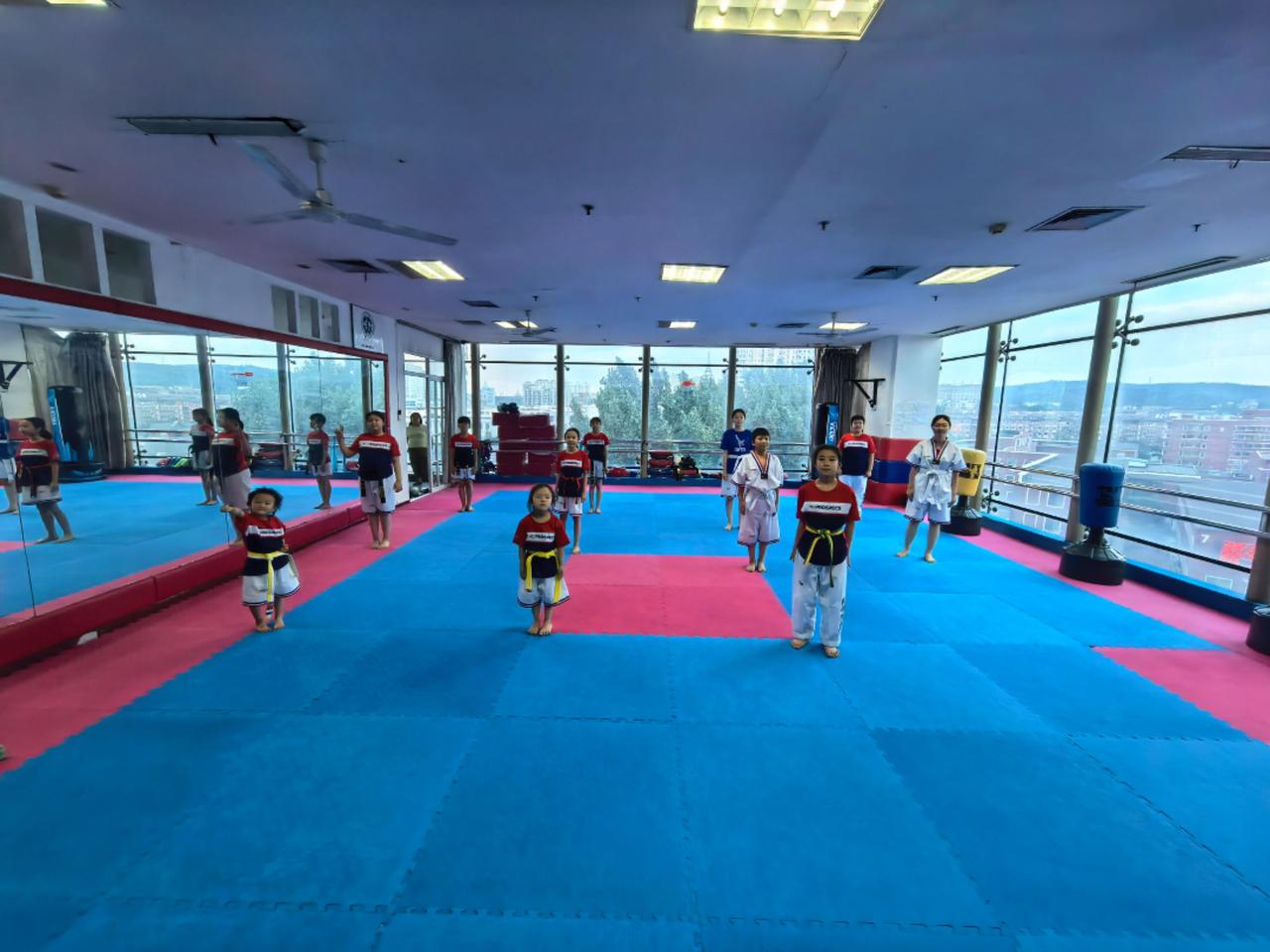 这张照片绝了。跆拳道