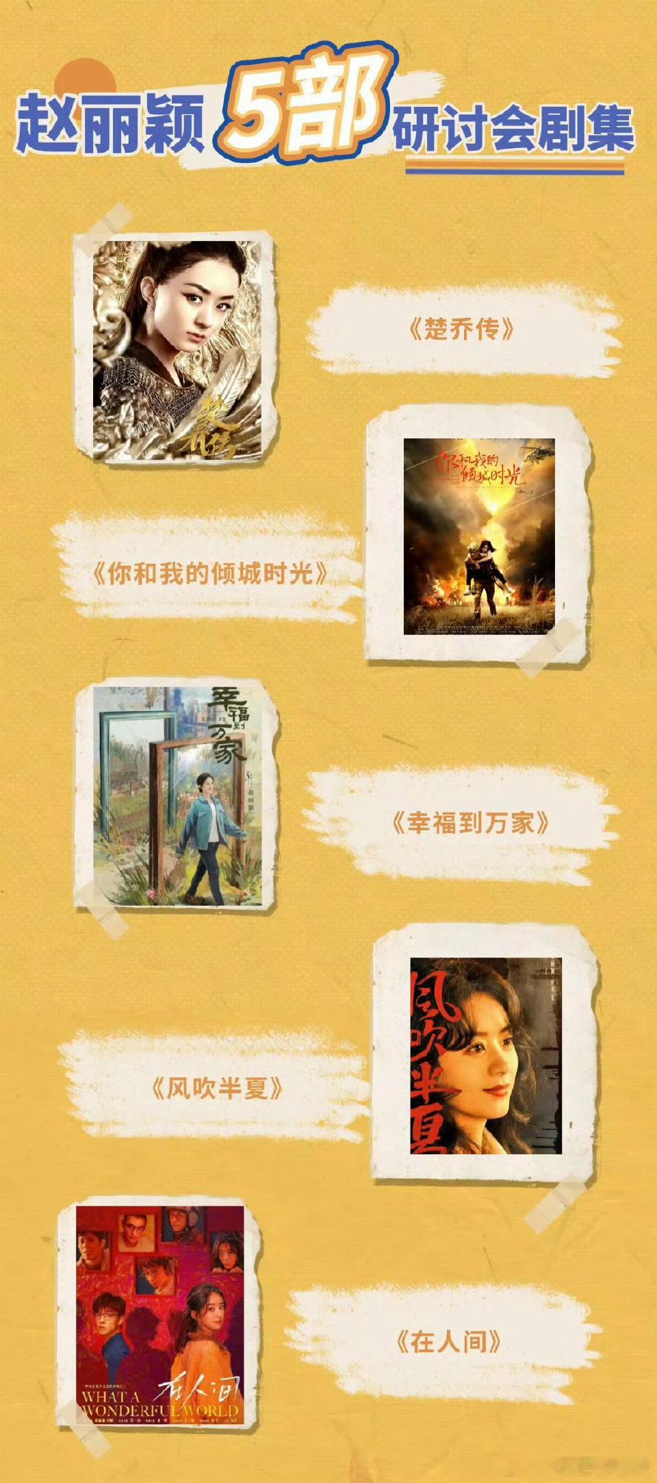 我赵姐加上《在人间》已经有5部剧有研讨会了《楚乔传》《你和我的倾城时光》《风吹半