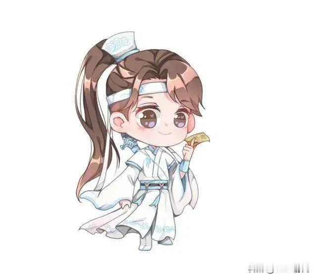 景仪兴冲冲找到思追：思追，我今天好开心。
思追：怎么了？
景仪：我不是去山下了吗