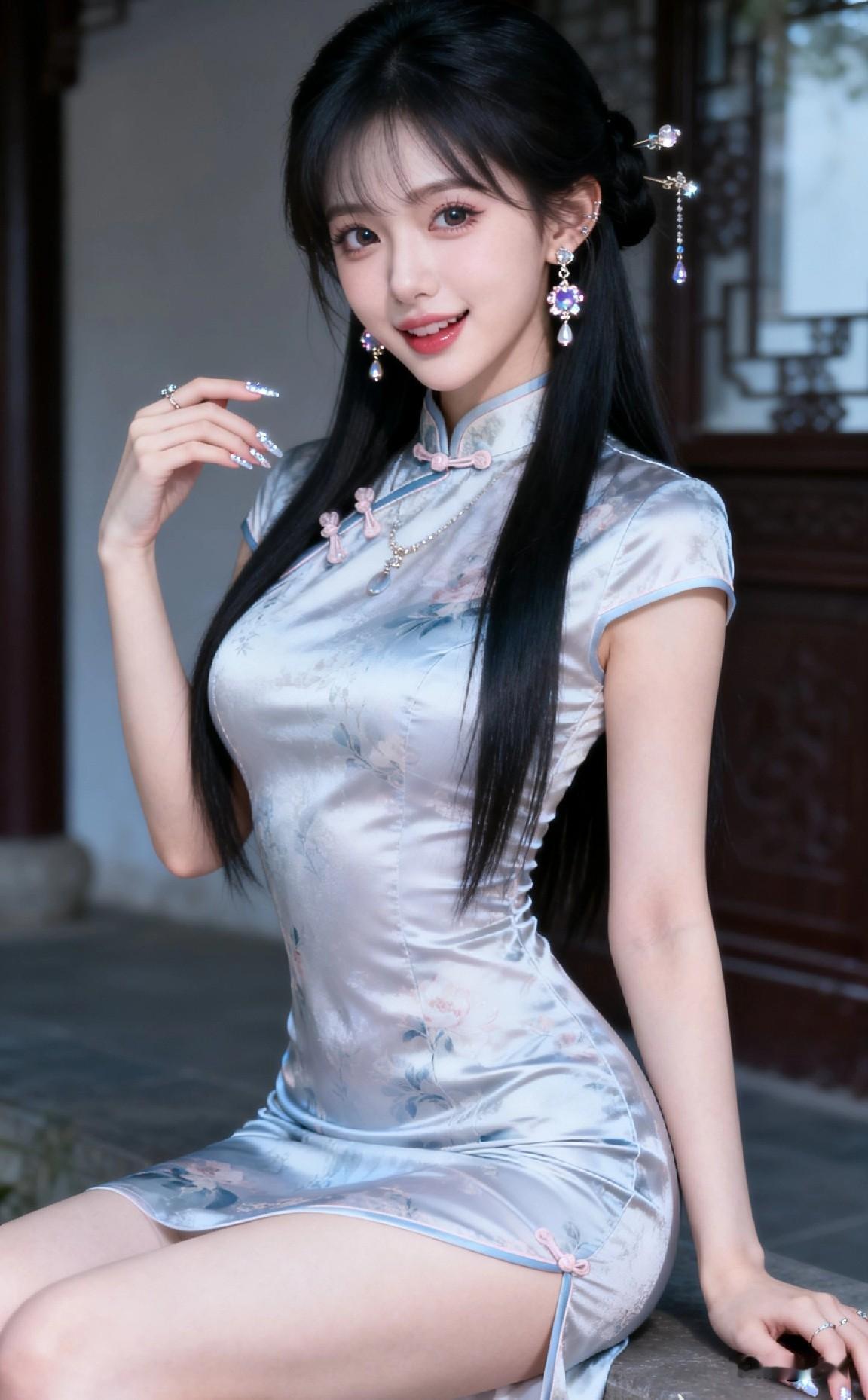 旗袍美女模特写真