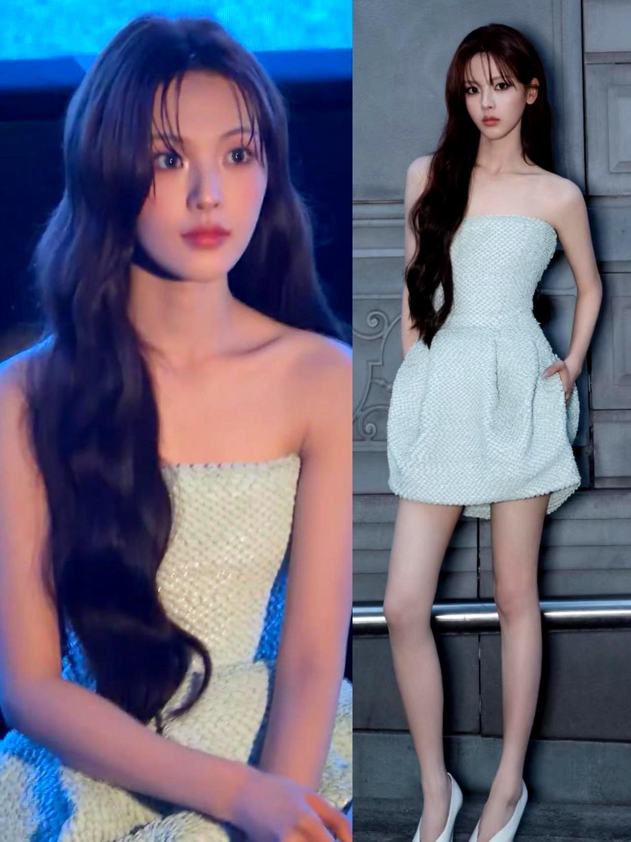 杨超越穿巴黎世家未发售高定走秀那天，多少人惊得手机都差点掉地上。
 
三年前重紫