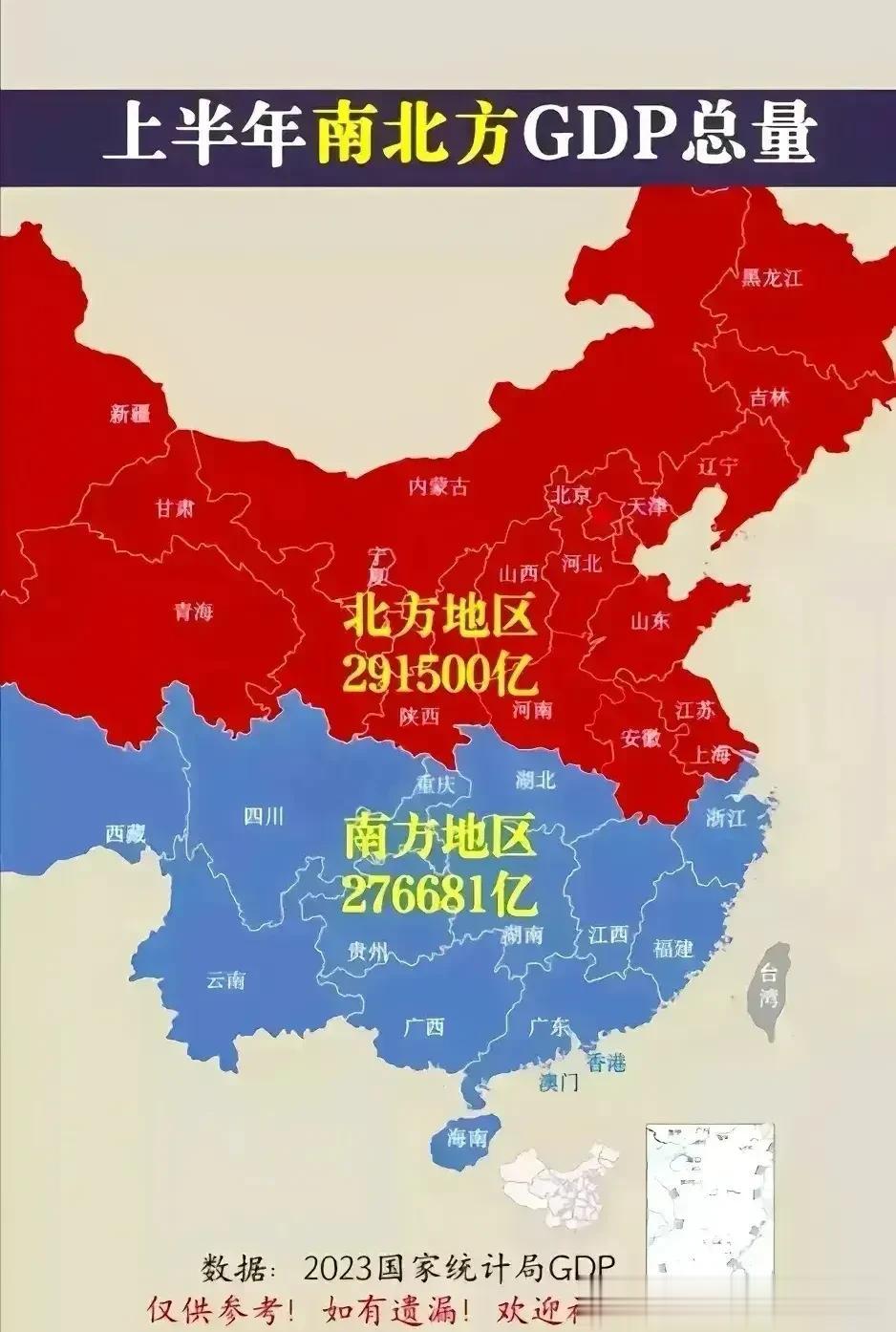 对于GDP这件事吧，南方如果没有政策，还真不行。