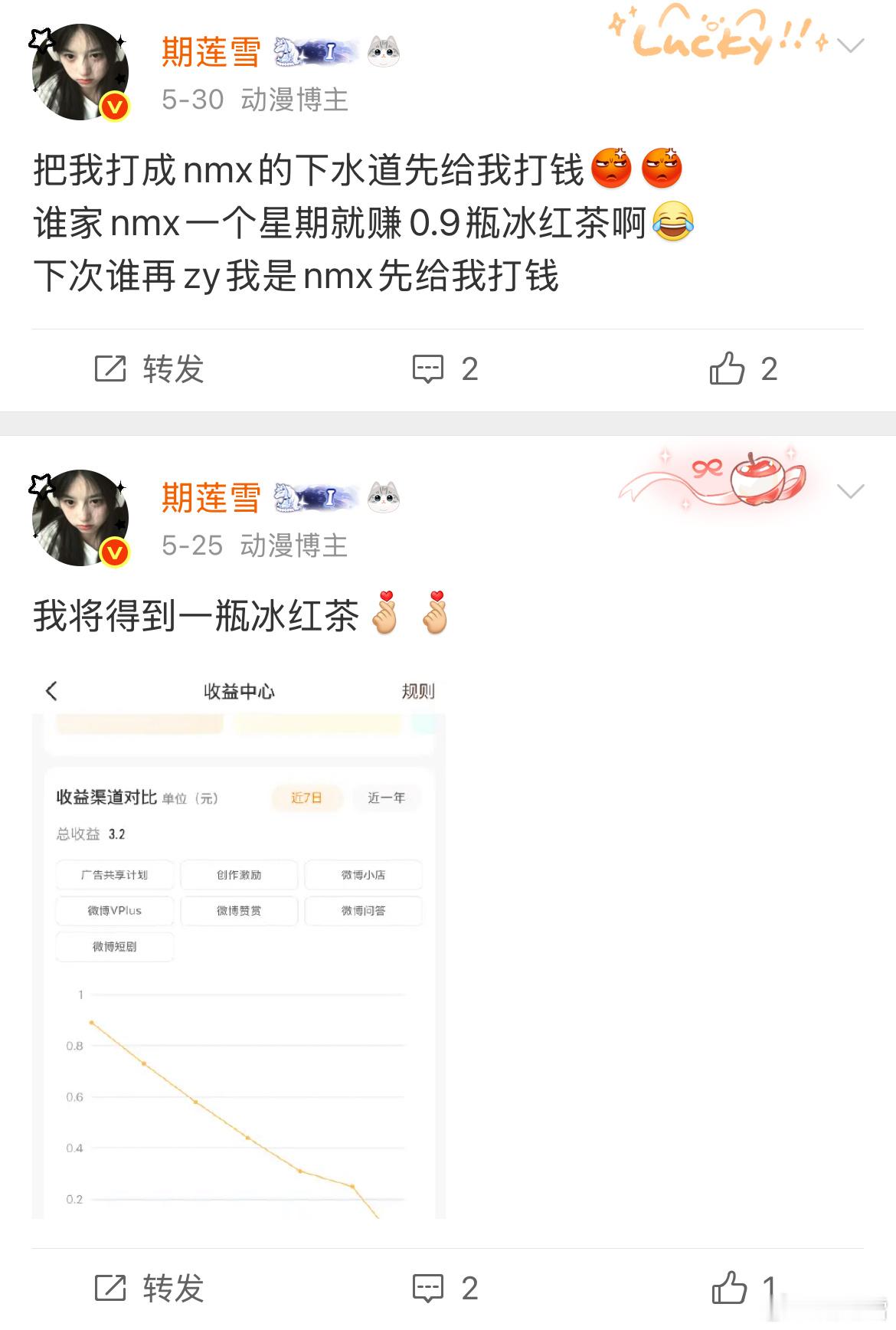 啊对对对对对对所以你们什么时候给我补共享计划，我一个星期连买一瓶冰红茶都要倒贴，