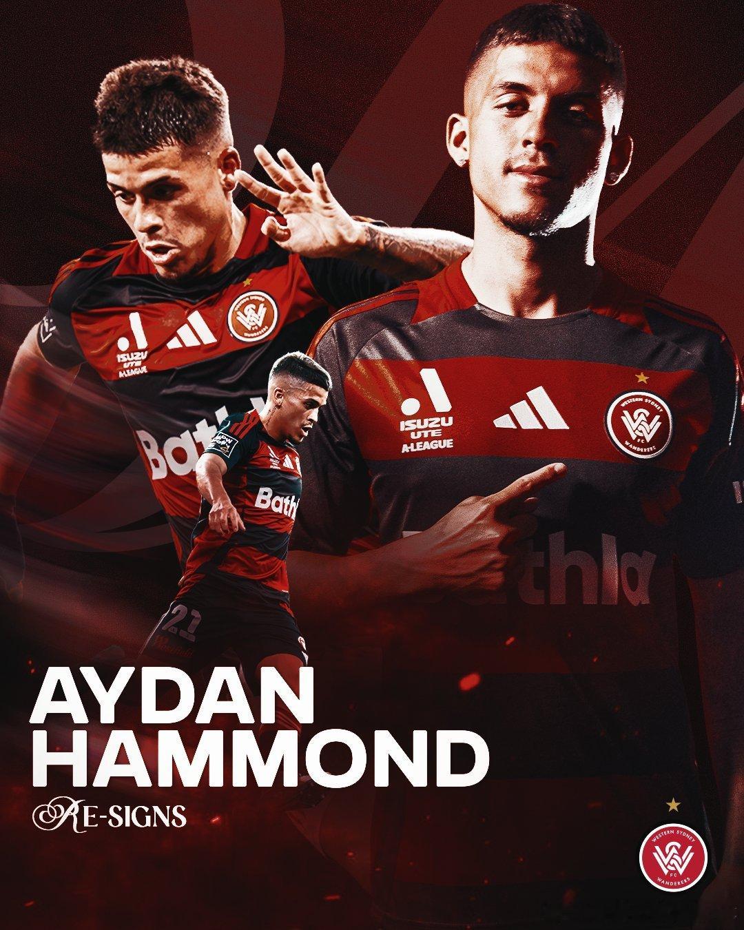 俱乐部今天官方宣布球队边锋Aydan Hammond与球队续约。恭喜Aydan！