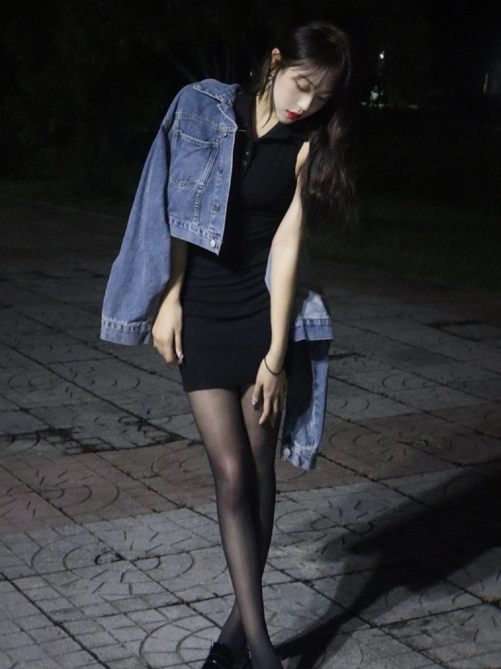 学校的夜景太美了 ​​​