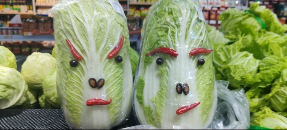 超市里这样的白菜你会买吗 