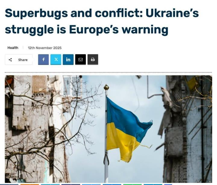 乌克兰的超级细菌已近在咫尺，欧洲各国陷入恐慌
  全球各大制药公司组建的AMR行