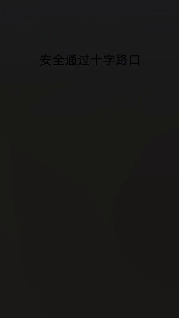 安全通过十字路口，挑战成功。