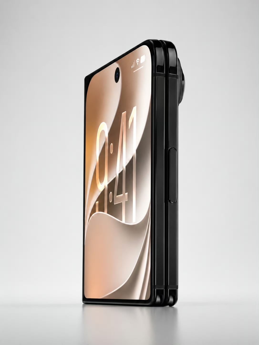 iPhone Ultra的最新渲染图，比之前的稍微精致了点。经典黑白配色，如何？