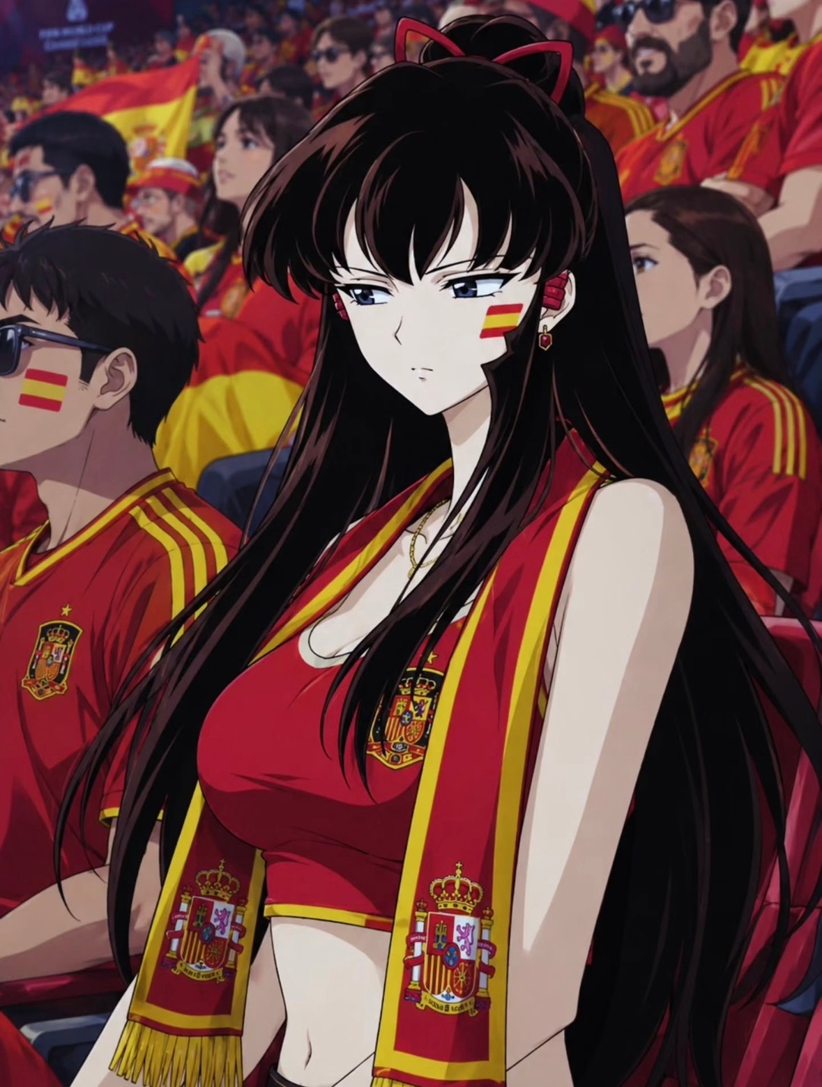 当犬夜叉女角色来看世界杯！⚽动漫点评团犬夜叉世界杯 1.法国-桔梗2.阿根廷-神
