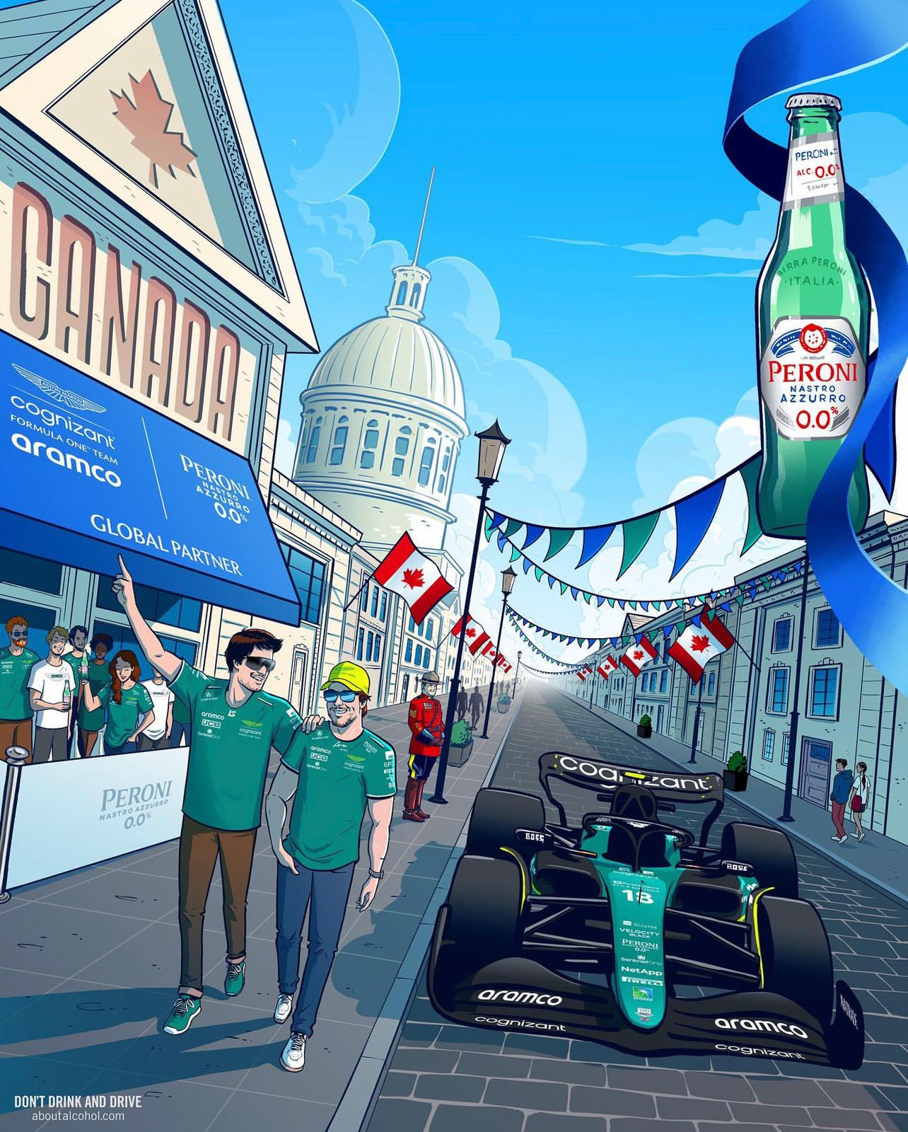 2023F1加拿大大奖赛~阿斯顿马丁海报#2023F1加拿大大奖赛# ​​​#F