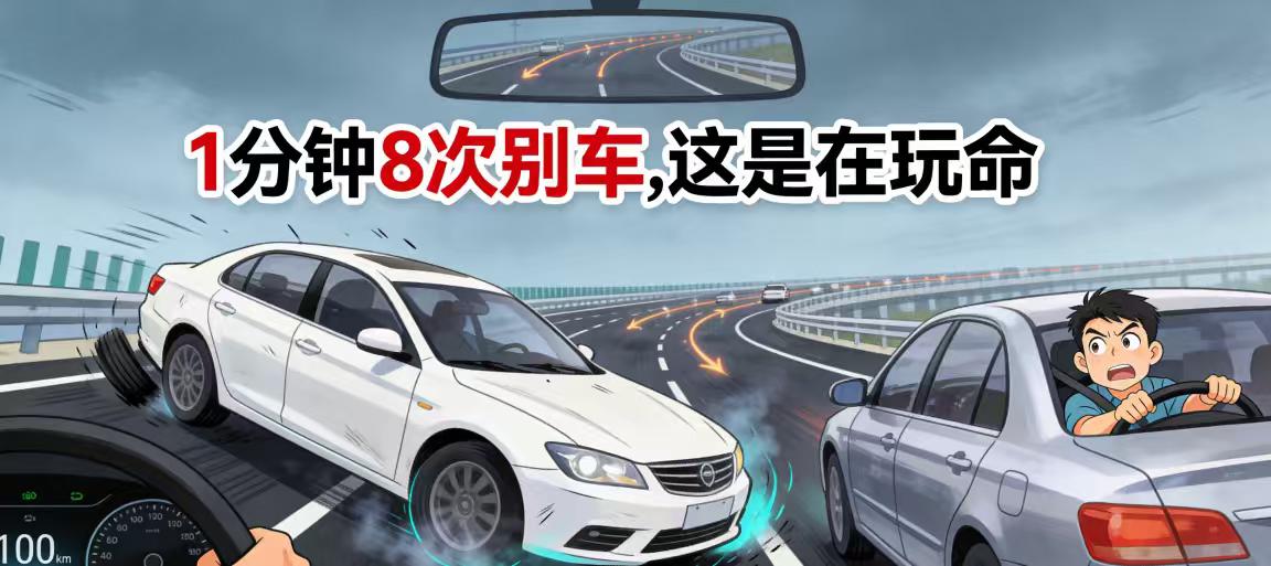 1分钟恶意别车8次，是“路怒”还是公然行凶？
“一分钟内，连续八次急刹别停，最终