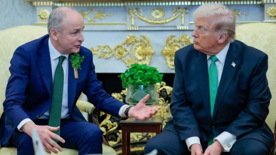 爱尔兰总理在白宫当面批评战争伤亡，特朗普的回应是：“他该庆幸有我存在。” 最讽刺