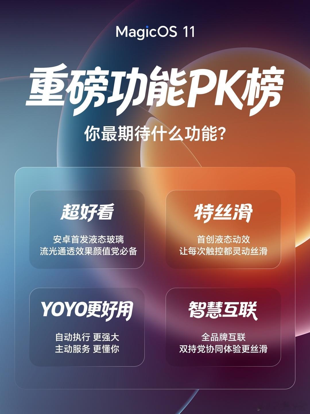 MagicOS11即将到来！YOYO、手机界面、动效操控、设备互联四大板块都会迎