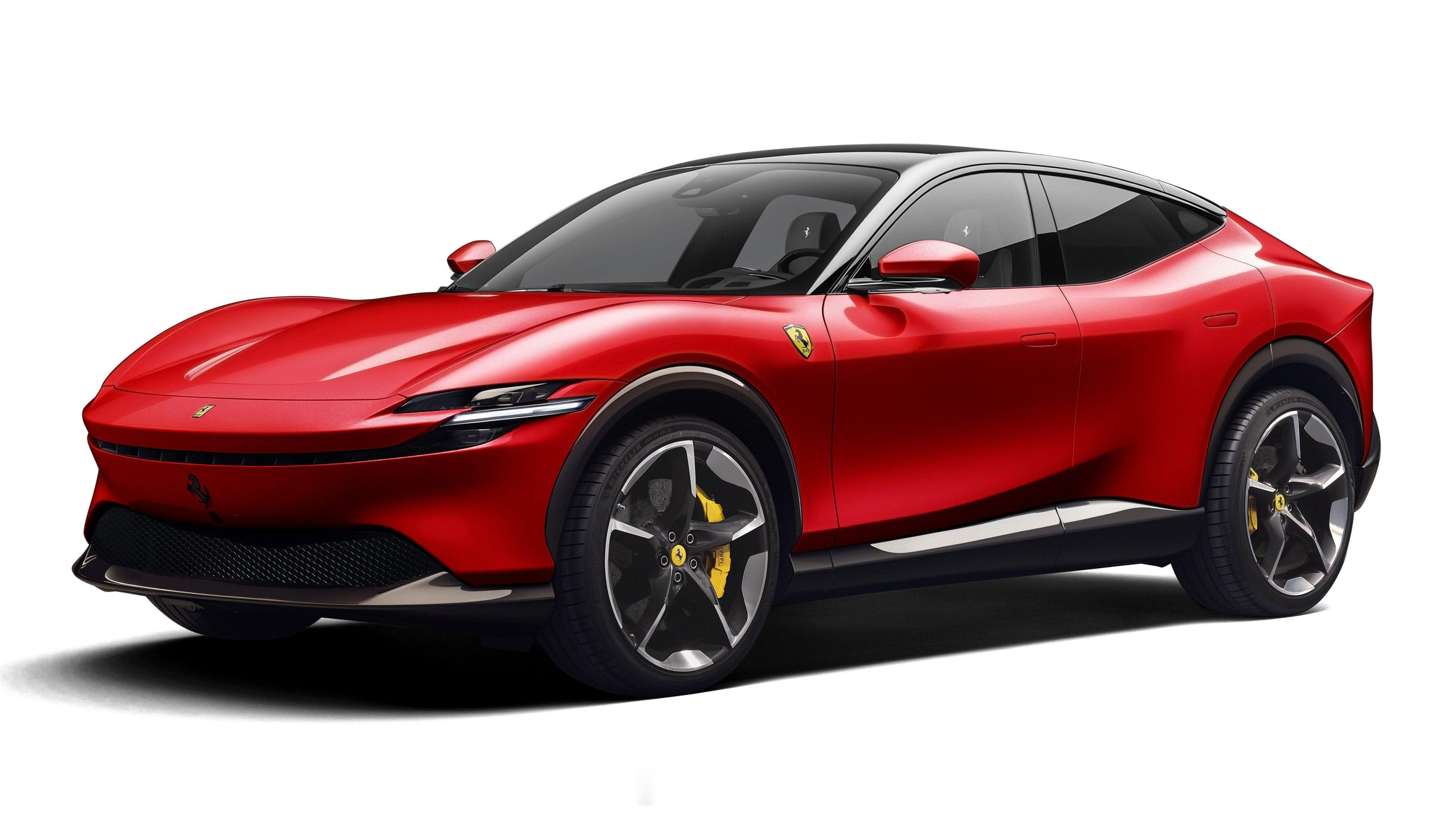 法拉利纯电首车或为SUV：或定位超级GT，四门，轿跑车顶设计，2025年发布。（