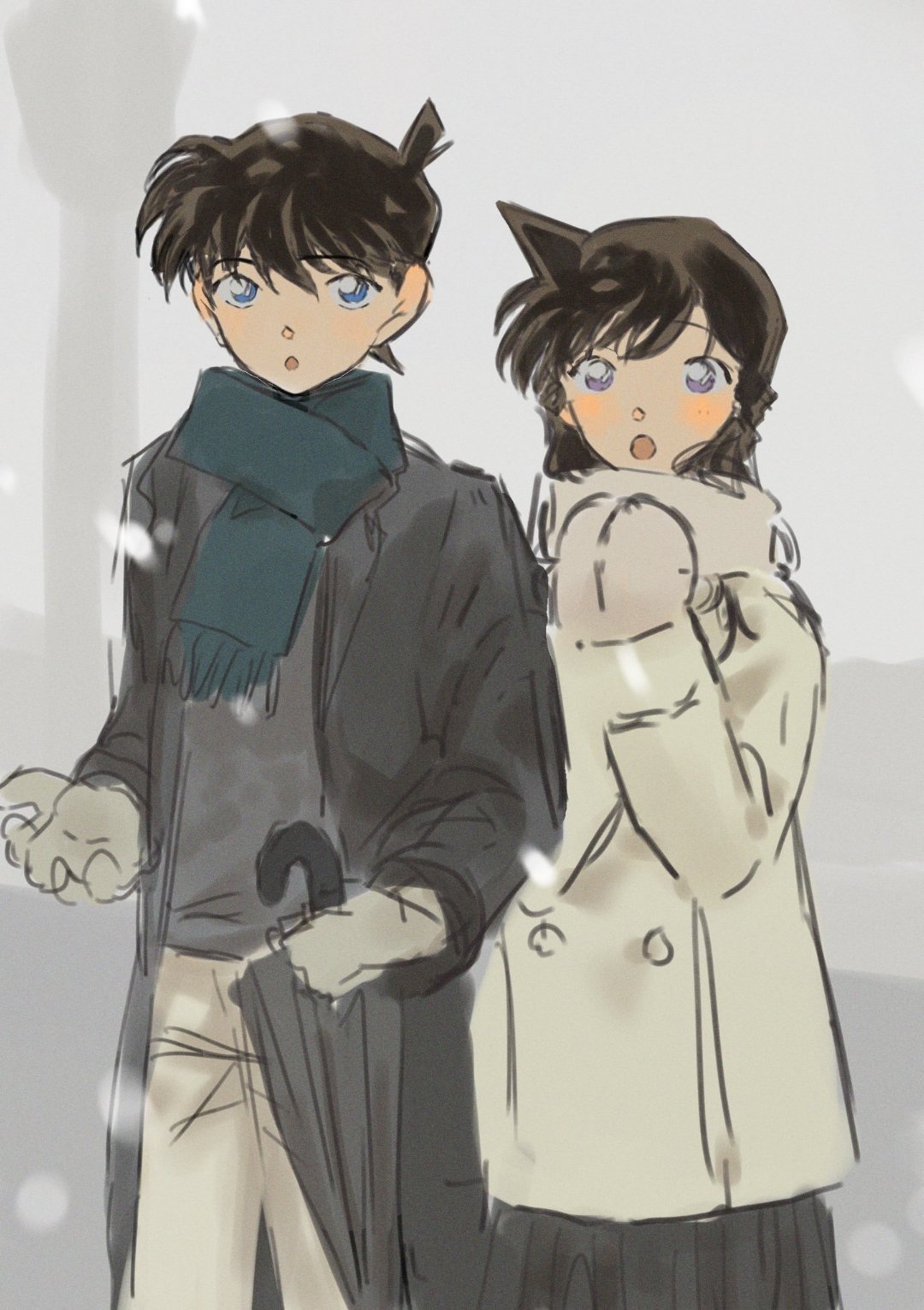 名侦探柯南新兰小情侣，真的磕到了名侦探柯南 X：kaya_komi  