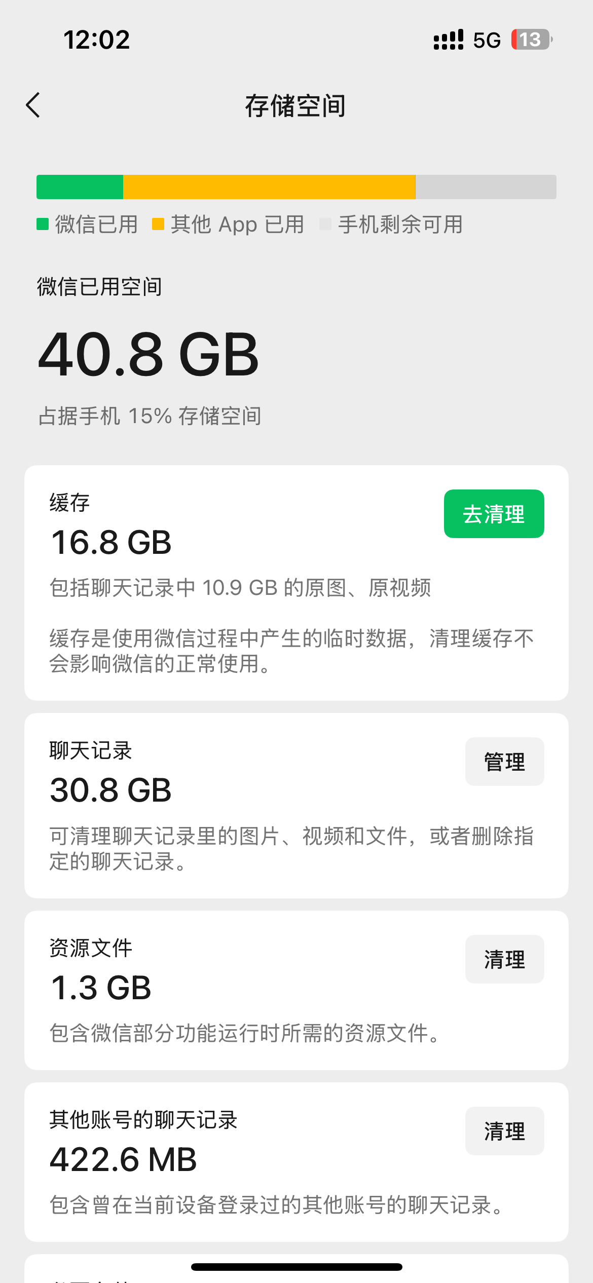 微信聊天记录可以断舍离吗卡了就断舍离一下，不卡就不断舍离总是删记录也挺麻烦的，还