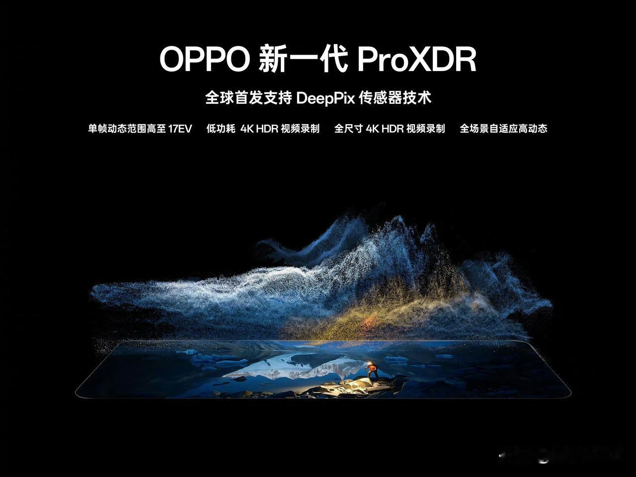 OPPO全新的ProXDR，最关键的是OPPO把相机又重构了，我比较期待重构以后