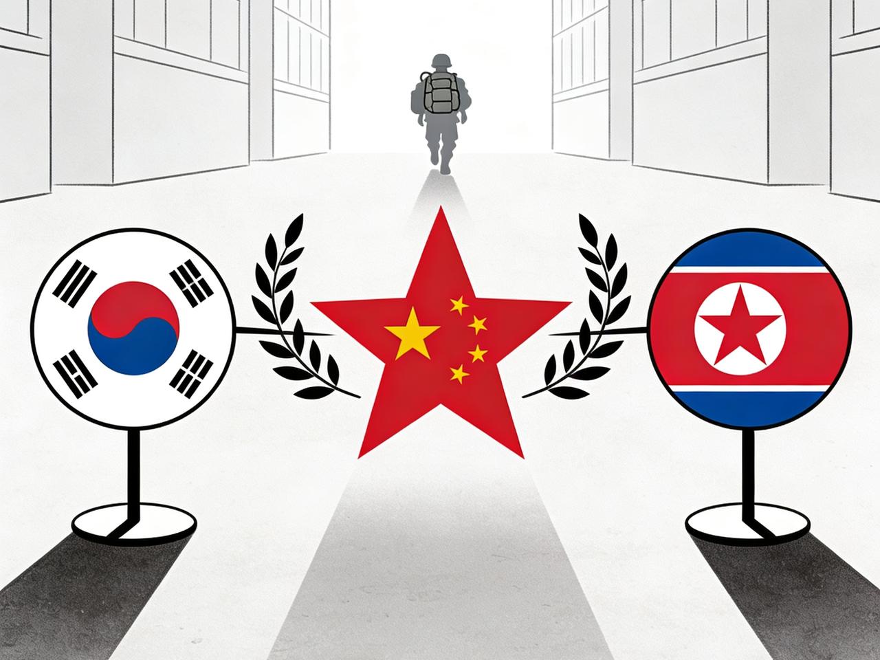 我一直有个大胆的想法，
如果韩国在中国的调解下，
真跟朝鲜坐下来谈妥了，实现了半