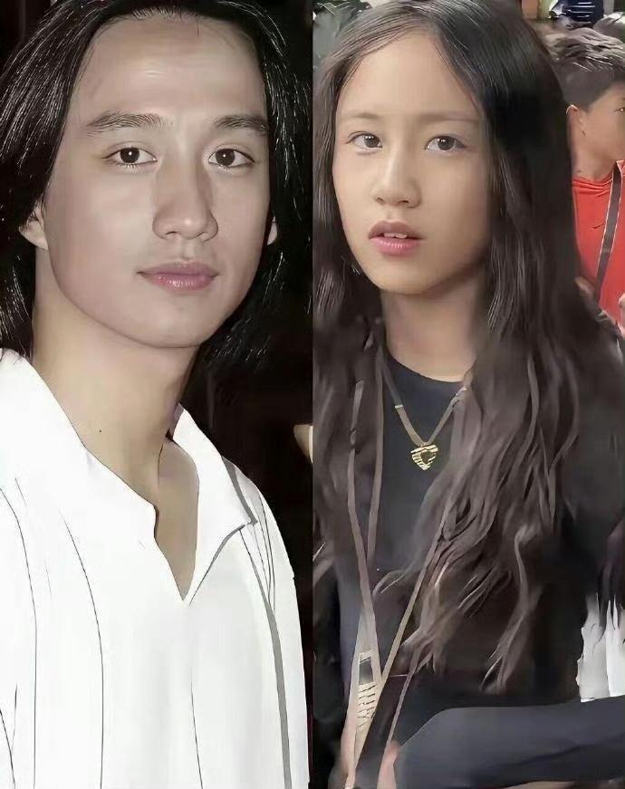 黄磊：多多，你站镜子前头，左边是你右边是我，我都分不清谁是谁了。

黄多多：爸，