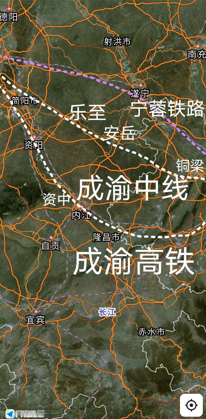 重要进展，成都途经安岳和铜梁至重庆时速350公里的成渝中线高铁全线已于今天(5月