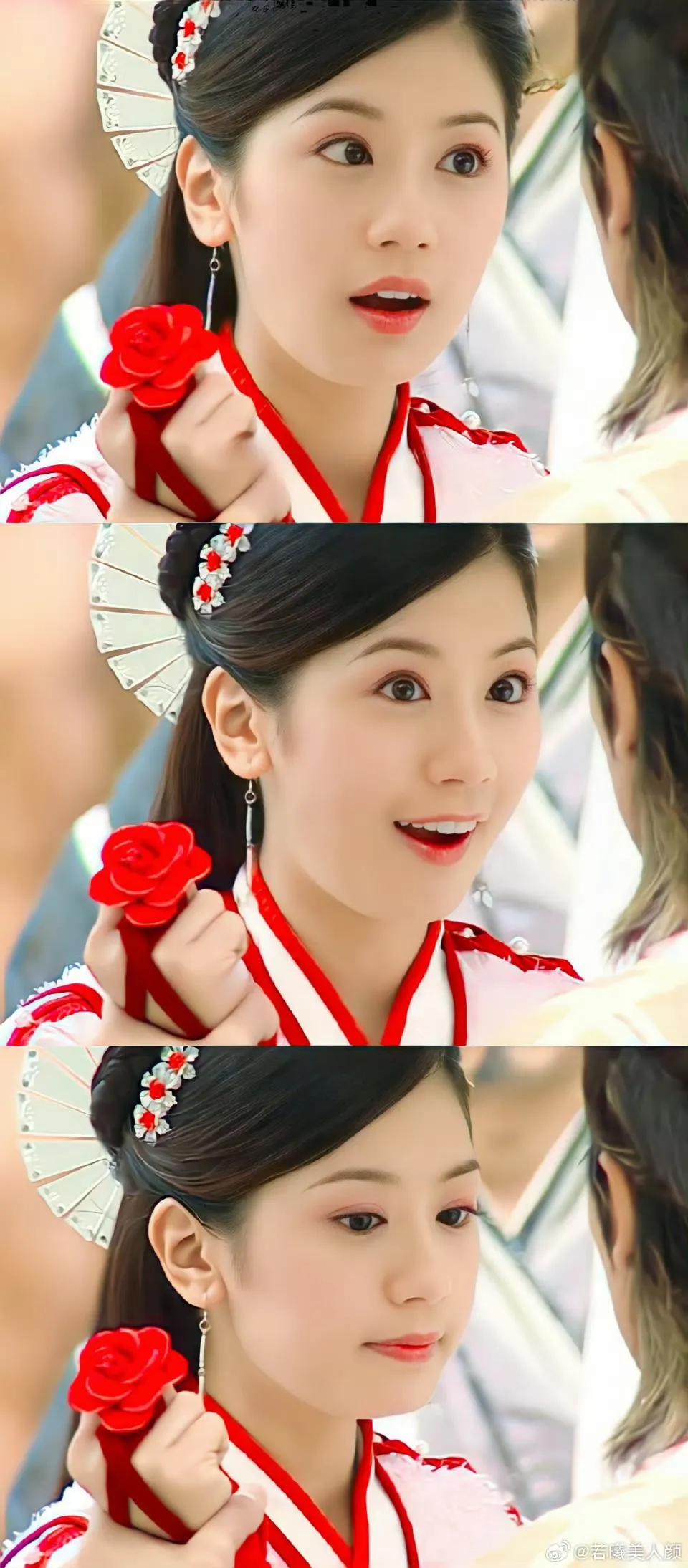 明眸皓齿，杏眼桃腮[爱慕]