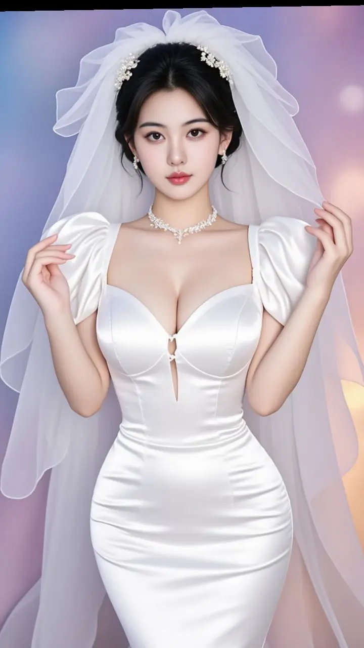 女神 穿婚纱的样子 愿每个女孩都能嫁给爱情 高级感拉满 我又心动了